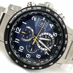 新品 CITIZEN シチズン Eco-Drive エコドライブ 腕時計 AT8124-91L 電波ソーラー アナログ クロノグラフ シチズンコレクション 箱付き