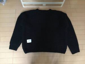 22AW WTAPS MEDIEVAL SWEATER ACRYLIC BLACK サイズXL