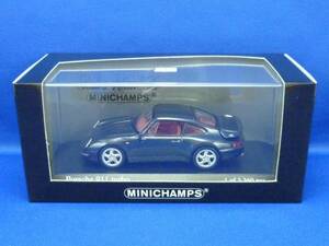 ⑥ミニチャンプス 1/43 ポルシェ 911 turbo 1995 Black metallic(MINICHAMPS, PMA, Porsche, ターボ)