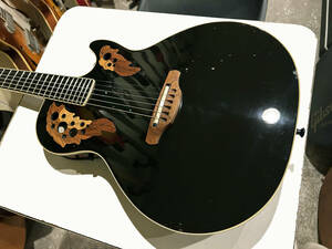 Rare! Ovation USA Viper EA68 Black 1994年製 セミソリッド仕様 薄型ボディ アコースティカルなグッドサウンド！バンドでの持ち換えに最適