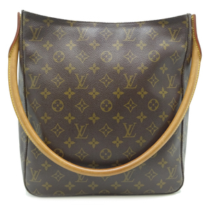 ［飯能本店］LOUIS VUITTON LV ルイ・ヴィトン ルーピングGM M51145（廃番） ショルダーバッグ モノグラム ブラウン レディース DH80101