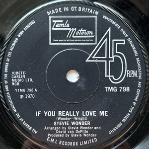 【試聴 7inch】Stevie Wonder / If You Really Love Me 7インチ 45 muro koco フリーソウル サバービア 