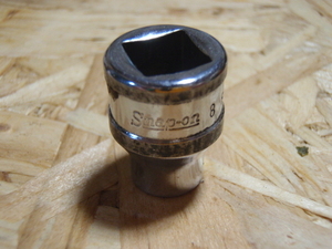 黒帯パテント スナップオン 3/8sq 9.5差込角 FM8 12角 8ミリ シャローソケット Shallow Socket sq Drive inch point ミリ規格 旧ロゴ