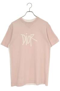 ディオール DIOR 20AW 033J625E0554 サイズ:XXS DIOR AND SHAWNロゴプリントTシャツ 中古 SB01