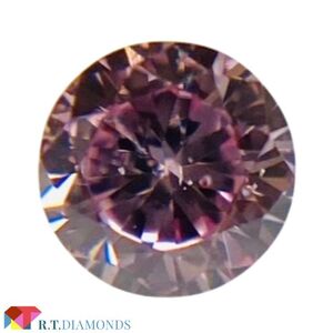 FANCY INTENSE PURPLISH PINK 0.051ct RD/RT2559/CGL