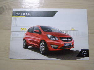 2016年12月　Opel Karl　DE★ドイツ版カタログ　Brochure