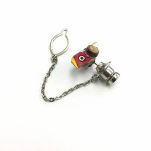 【タイタック】約1×0.8cm うずら車 鶉車 日本 伝統工芸 木工品 和風 レトロ