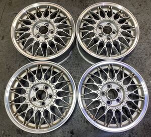 送料無料　旧　BBS 15インチアルミホイール　PCD100 15×6.5J ET39 ハブ径54 5穴