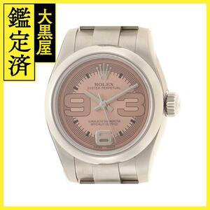 ROLEX ロレックス オイスターパーペチュアル 176200 ピンク ステンレススチール レディース 自動巻き 【200】