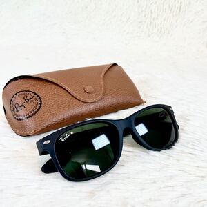 Ray-Ban　NEW WAYFARER　レイバン　サングラス　RB2132　ニューウェイファーラー　マットブラックフレーム　ミラーレンズ　ブラックレンズ