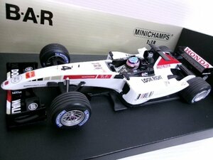 ミニチャンプス 1/18 BAR ホンダ ショーカー 2005 #4 佐藤琢磨 (1331-391)