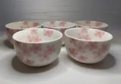 美品 栄楽窯 桜 湯呑み 5客 セット