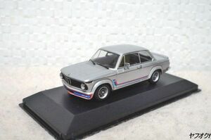 ミニチャンプス BMW 2002 Turbo 1973-74 1/43 ミニカー シルバー