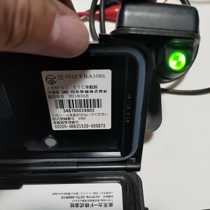 【JRM-11】☆通電、ETCカードok 匿名ゆうパケット、コンパクト配送 バイク用ETC ETC 自主運用 バイク専用 ETC車載器 セットアップ済 