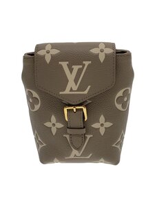 LOUIS VUITTON◆タイニー・バックパック_モノグラム・アンプラント/M80738/リュック/レザー/BEG