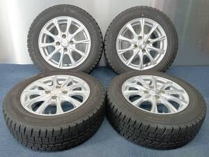 ★8分山★20年製★ ダンロップWINTER MAXX WM02 175/65R14　社外ホイール 14×5.5J +45 4H-100 4本セット スタッドレス　G813