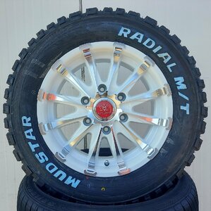 車検対応 Bounty Collection BD12 200系ハイエース MUDSTAR マッドスター 215/65R16 109/107 新品タイヤホイール 16インチ ホワイトレター