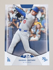 【36号】 2024 TOPPS SHOHEI OHTANI 大谷 翔平 50/50 HR#36 ホームラン ドジャース