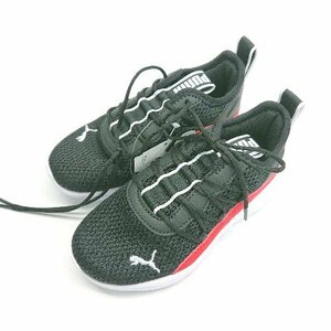 ◇ ◎ ●未使用● PUMA プーマ オールデイ バイタル ロゴ キッズサイズ スニーカー サイズ17.0 ブラック メンズ E