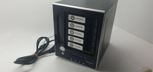 thecus nas n5200 sata　hdd5台　通電確認のみ　現状渡し