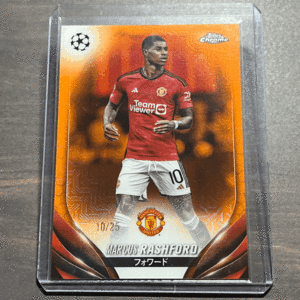 Marcus Rashford Orange Refractor /25 2023/24 Topps Chrome UEFA Club Competitions Japan Edition