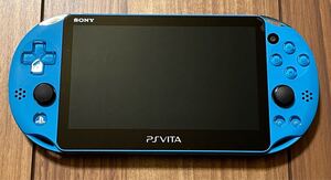 【動作確認済】 PlayStation Vita Wi-Fiモデル アクア・ブルー PCH-2000ZA23 / PSVita