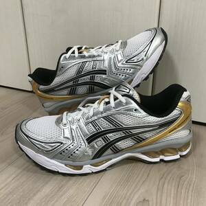 Asics Gel-Kayano 14 White Pure Gold silverアシックス ゲルカヤノ ランニング ホワイト ゴールド シルバー スリッポン タイガー 白 金 銀