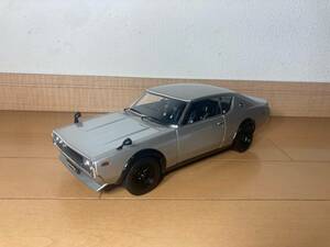 京商 1/18 スカイライン2000GT-R KPGC110 ケンメリ ワイドホイール シルバー No.08255S【即決・ヤフネコ宅急便送料無料】