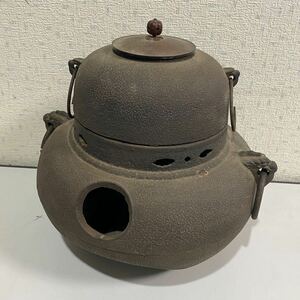 茶釜 鉄釜 茶道具 風呂釜 鉄製 骨董品