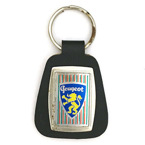 プジョー ビンテージ レザー キーホルダー PEUGEOT Vintage Leather Key Chain 鍵 車 オートモービル Holder Fob Automobile