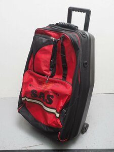 USED SAS エスエーエス 縦型 キャスターバッグ 寸法:46x75x35cm キャリーバッグ 旅行用 2分割 スキューバダイビング用品 [3F-57431]