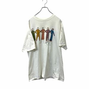 ONEITA 半袖 プリント Tシャツ XL サイズ オニータ コットン ホワイト 古着卸 アメリカ仕入 t2409-3091