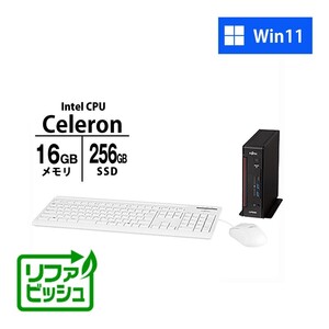 デスクトップPC 富士通 ESPRIMO Q7010/H FMVB15021 Celeron G5905 16GB SSD512GB 11Pro リファビッシュ コンパクト パソコン 2022年モデル