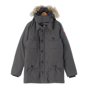 カナダグース BANFF PARKA バンフパーカー 取り外しフード アウター コート ダウンジャケット 4074M グレー M【中古】