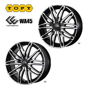 送料無料 TOPY CEREBRO WA45 6.5J-16 +48 5H-114.3 (16インチ) 5H114.3 6.5J+48【4本セット 新品】