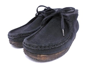 clarks クラークス スウェード ワラビー ブーツ size3.5（22.5cm）/黒 ■■ ☆ faa6 レディース