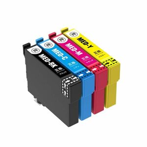 MED-4CL EW-456A EW-056A エプソン プリンター インク メダマヤキ 4色　EPSON 互換インクカートリッジ ICチップ付 MED-BK