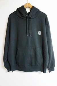 美品 20AW GOD BLESS YOU ゴッド ブレス ユー (EXAMPLE エグザンプル) HOODIE 刺繍ロゴ スウェット パーカー XL 黒 709M