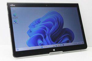 1円スタート タブレットPC Windows11 富士通 Arrows Tab Q736 Core i5 6300U SSD128GB メモリ4GB 13.3インチ カメラ タッチパネル