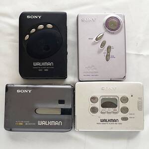 【ジャンク品】SONY カセット ウォークマン 4台 まとめ EX631 FX822 EX909 FX77 ソニー WALKMAN