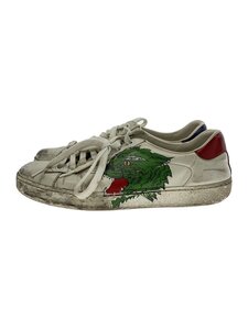 GUCCI◆ローカットスニーカー/US7/WHT/レザー/548669