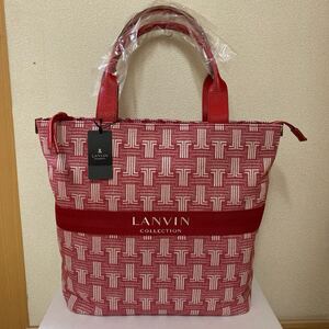 新品『LANVIN COLLECTION ランバンコレクション・ジーントートバッグA4収納可』☆¥27500(税込)のお品です！