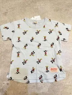 新品　110 半袖　Tシャツ　ミッキー　総柄　プティマイン