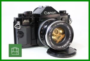 【同梱歓迎】実用■Canon A-1 / FL 50mm F1.4■シャッター全速・露出計完動・若干鳴きあり・割れなし■MMM803