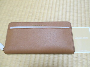 未使用◆MICHAEL KORS マイケルコース ラウンドファスナー 財布◆31-1-12-4