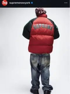 Supreme Star Sleeve Down Puffer Jacket