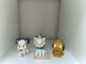 ディズニー　プルートJr. 101匹わんちゃん　おしゃれキャット　首振りフィギュア　３種　現状品