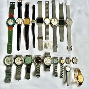 【20個】時計 まとめ売り SEIKO KING QUARTS DOLCE CASIO イヴサンローラン RADO フローレンス Dior CITIZEN アルマーニ 等 訳あり稼働