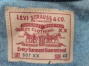 LEVI’S 　７０５０２-０００３　セカンド　サイズ４０　リジッド　アメリカバレンシア　タグ付き　未使用品　デッドストック　ジージャン