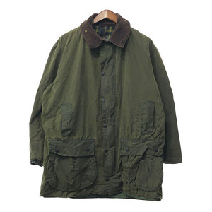 2000年代〜 イングランド製 Barbour バブアー BORDER ボーダー オイルドジャケット ワックスコットン カーキ (メンズ C46) Q3819